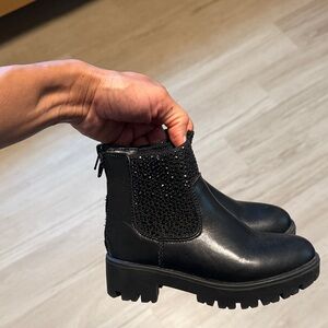 Girls Black Ankle Boots